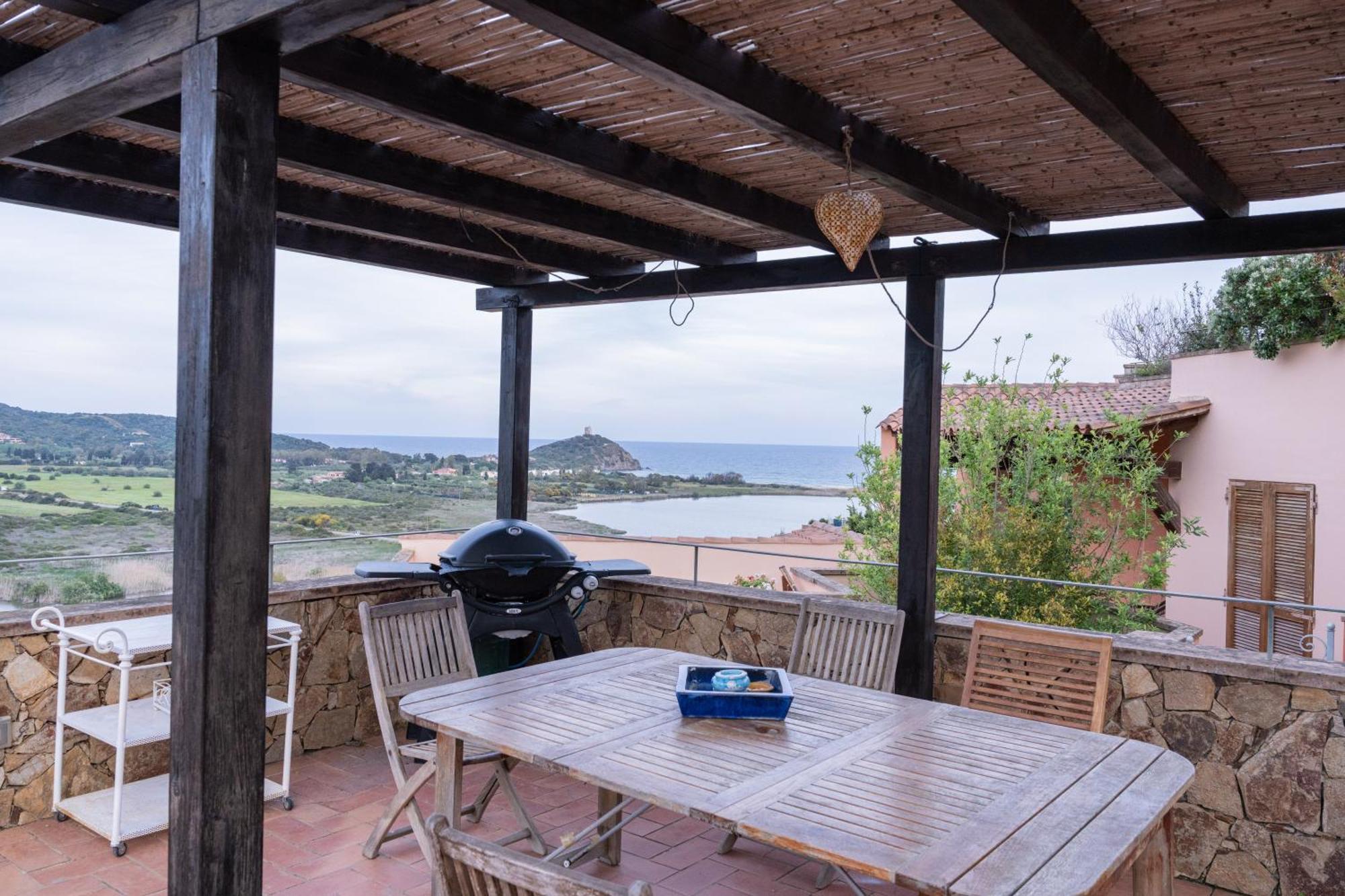 Residenza Del Barone Villa Zoe Chia - Vista Mare Exterior photo