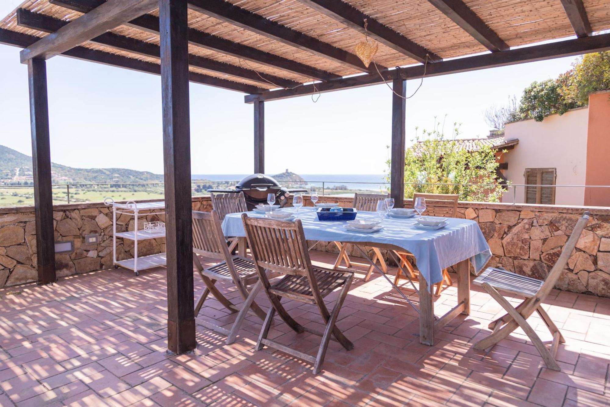 Residenza Del Barone Villa Zoe Chia - Vista Mare Exterior photo