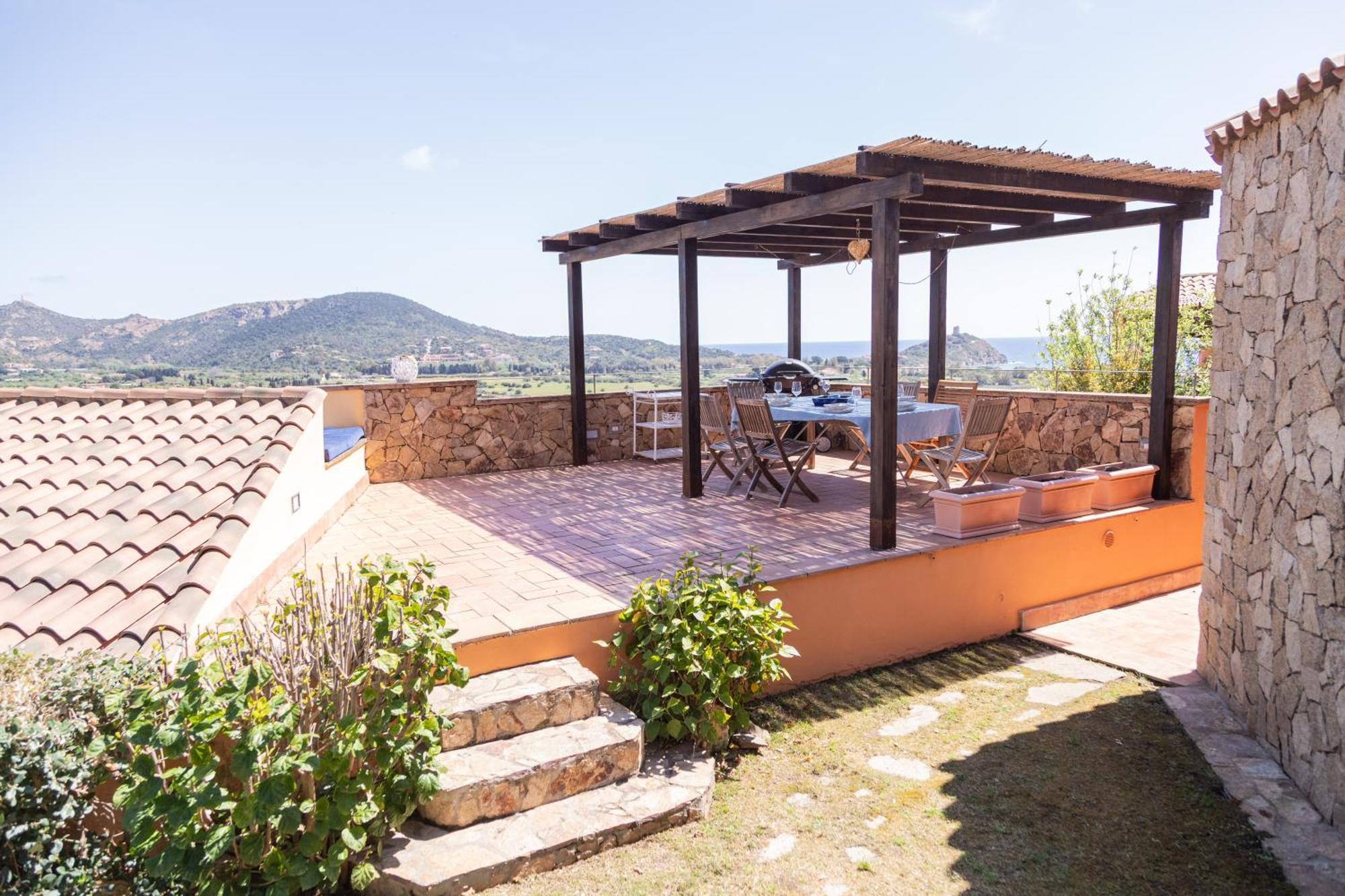 Residenza Del Barone Villa Zoe Chia - Vista Mare Exterior photo